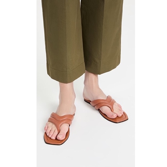 🆕 ATP Atelier Vione Nappa Flat Sandals in Brandy EU 39 - Picture 4 of 6